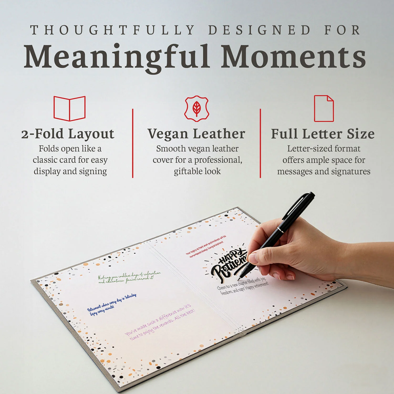 Retirement Guestbook (CHAMPAGNE BEIGE)